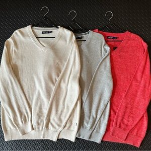 Nautica Men’s V Neck Sweater Bundle